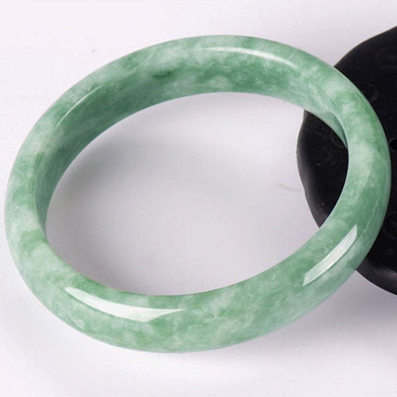 Natural Jade Prosperity Bangle Bracelet 60-61mm
