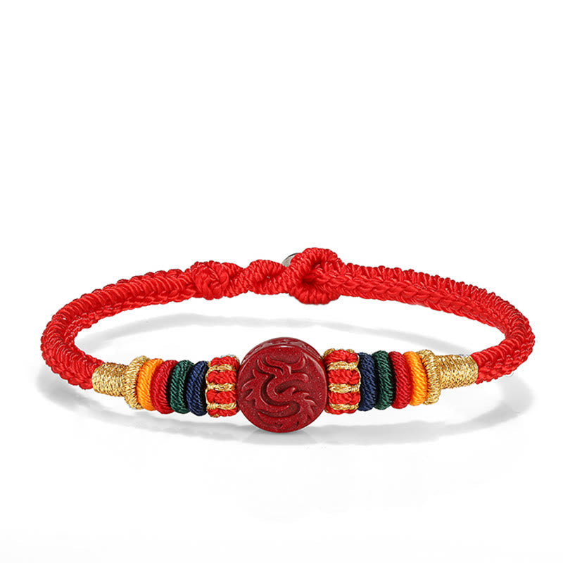 Dragon Cinnabar Bracelet 16cm | Chinese Zodiac Protection