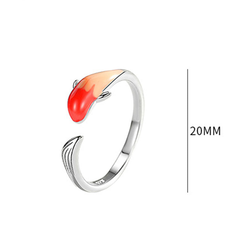 Adjustable Copper Koi Fish Ring | Balance & Luck Jewelry