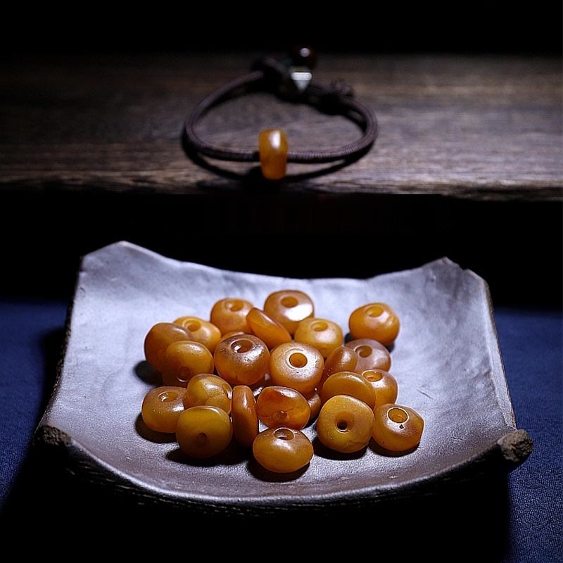 Chinese Zodiac Amber Calming Anxiety Bracelet 18cm