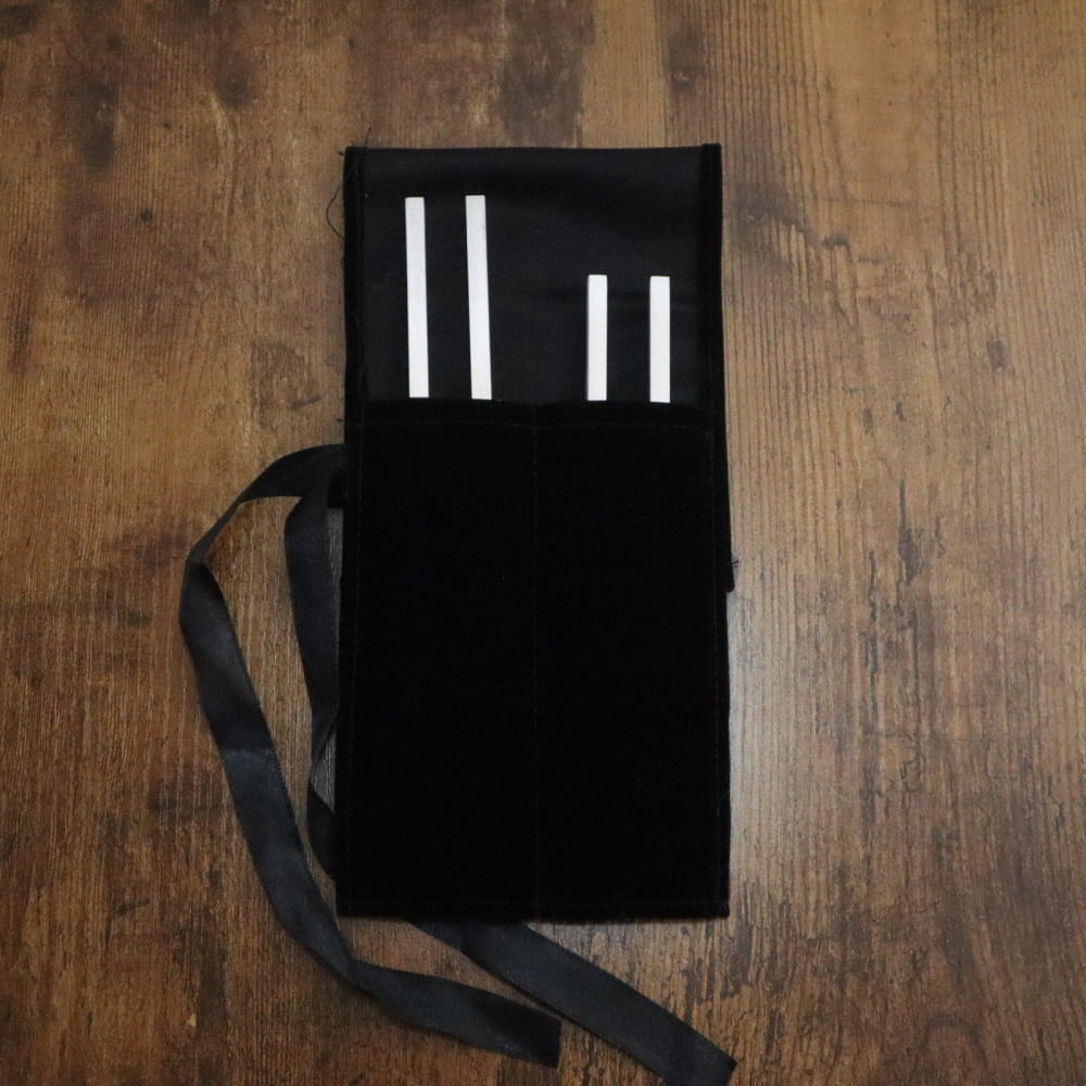 Black fabric case with white stripes for 288 Hz & 468 Hz Tuning Fork set