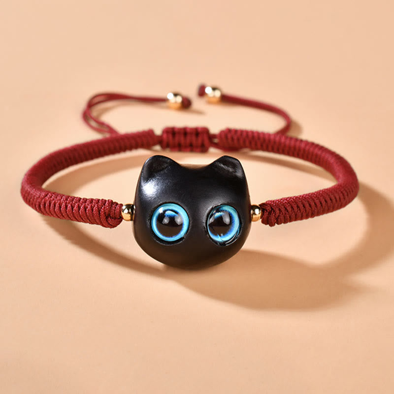 Ebony Wood King Kong Knot Bracelet for Peace and Protection