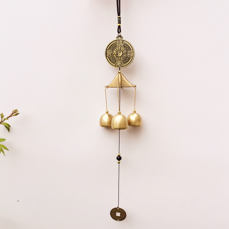 Blessing Elephant Bagua Copper Chime Bell for Home Balance