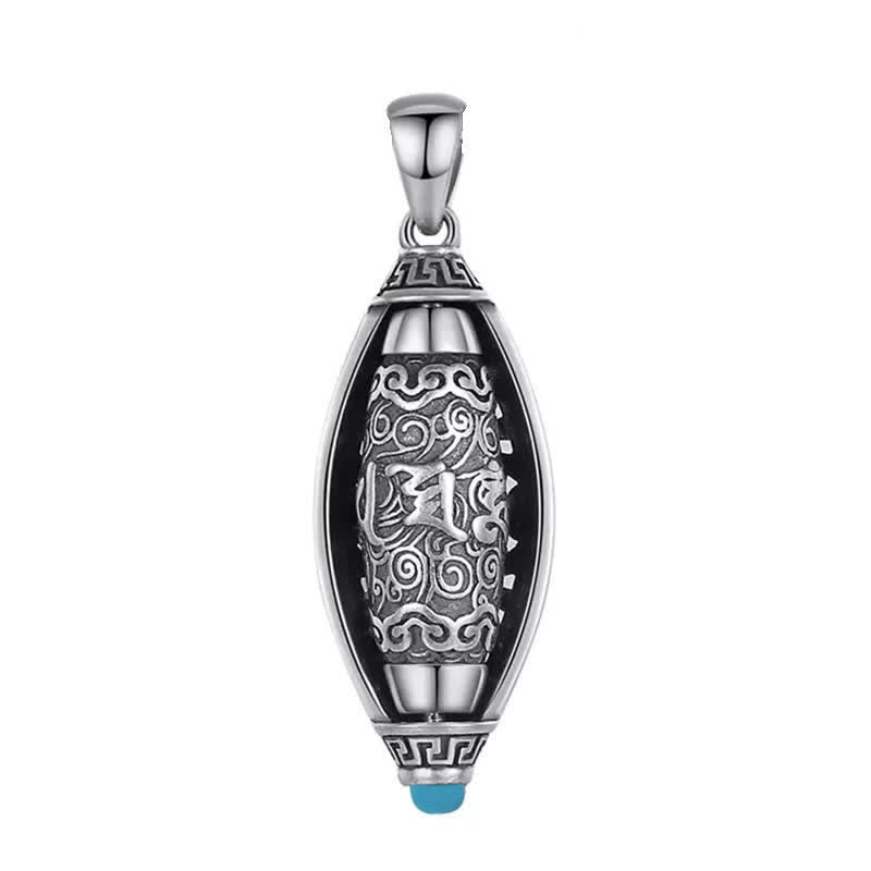 Om Mani Padme Hum Rotatable Protection Necklace Copper