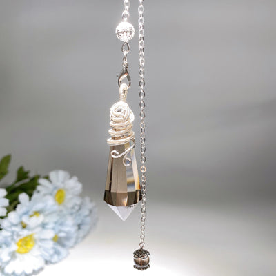 29cm Crystal Healing Pendulum for Energy Balancing