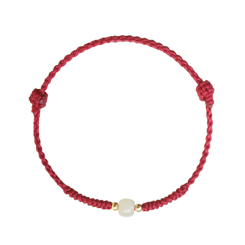 Handcrafted Jade Lucky Bead Abundance Bracelet