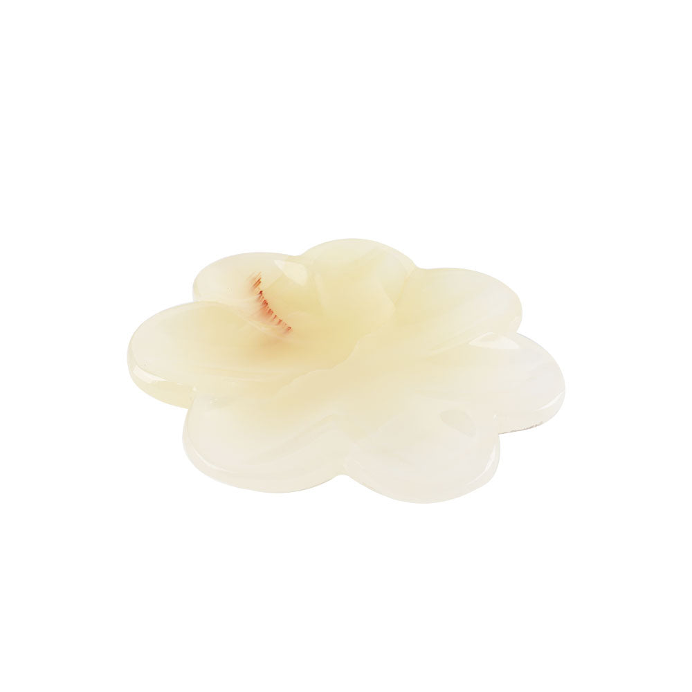 Afghan Jade Flower Shape Bowl 10cm Crystal Specimen