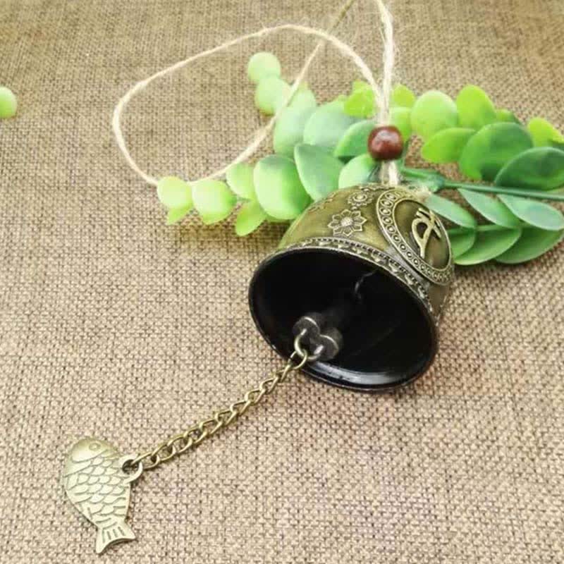 Feng Shui Zinc Alloy Hanging Chime Bell for Zen Decor