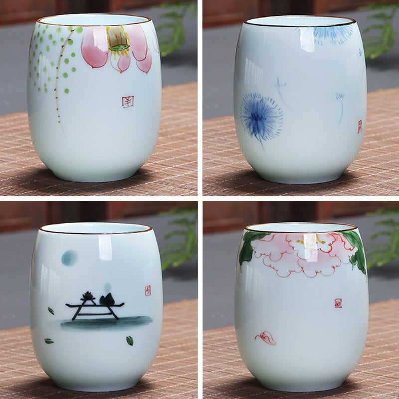 Ceramic Spiritual Teacup 180ml for Zen Meditation Rituals