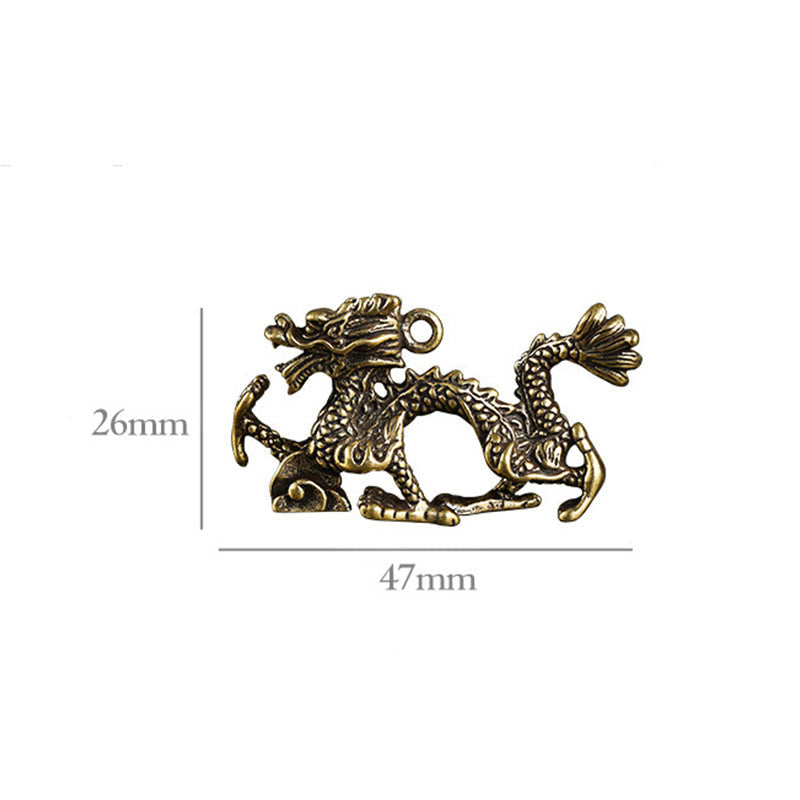 Mini Brass Dragon Home Decoration | Luck & Protection
