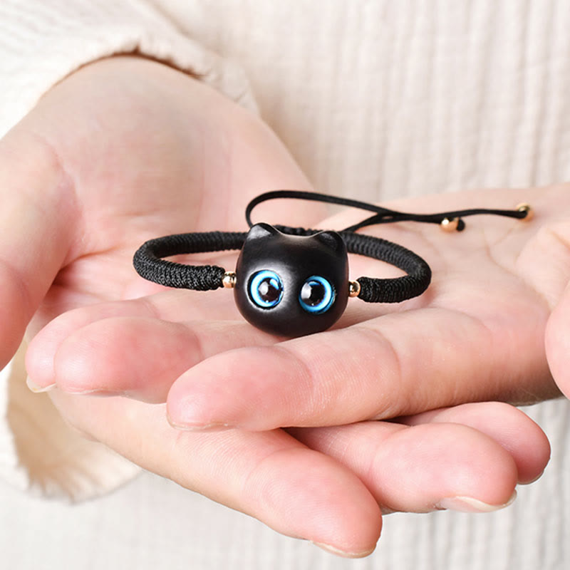 Ebony Wood King Kong Knot Bracelet for Peace and Protection