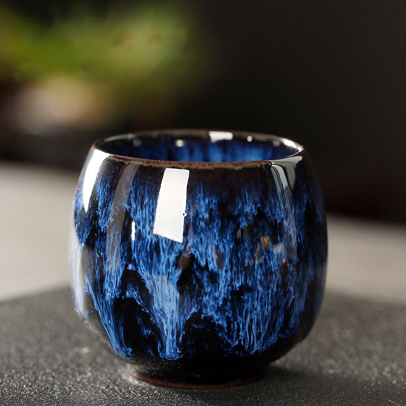 Multicolored Kiln Change Jianzhan Ceramic Tea Cup 110ml