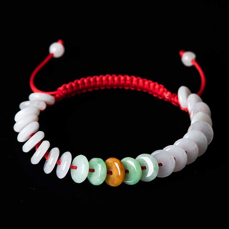 Adjustable Jade Red String Lucky Bracelet 14-20cm