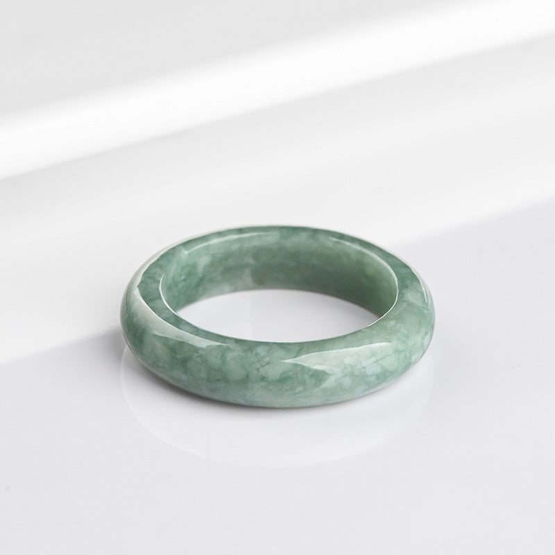 Jade Abundance Healing Ring | Natural Stone 6.5mm Width
