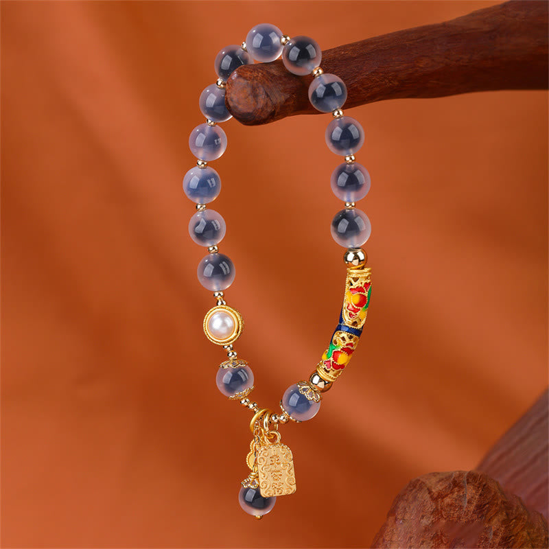 Candy Agate Strength and Confidence Bracelet 8mm Beads