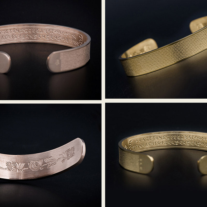 Unisex Titanium Steel Spiritual Bracelet with Shurangama Mantra