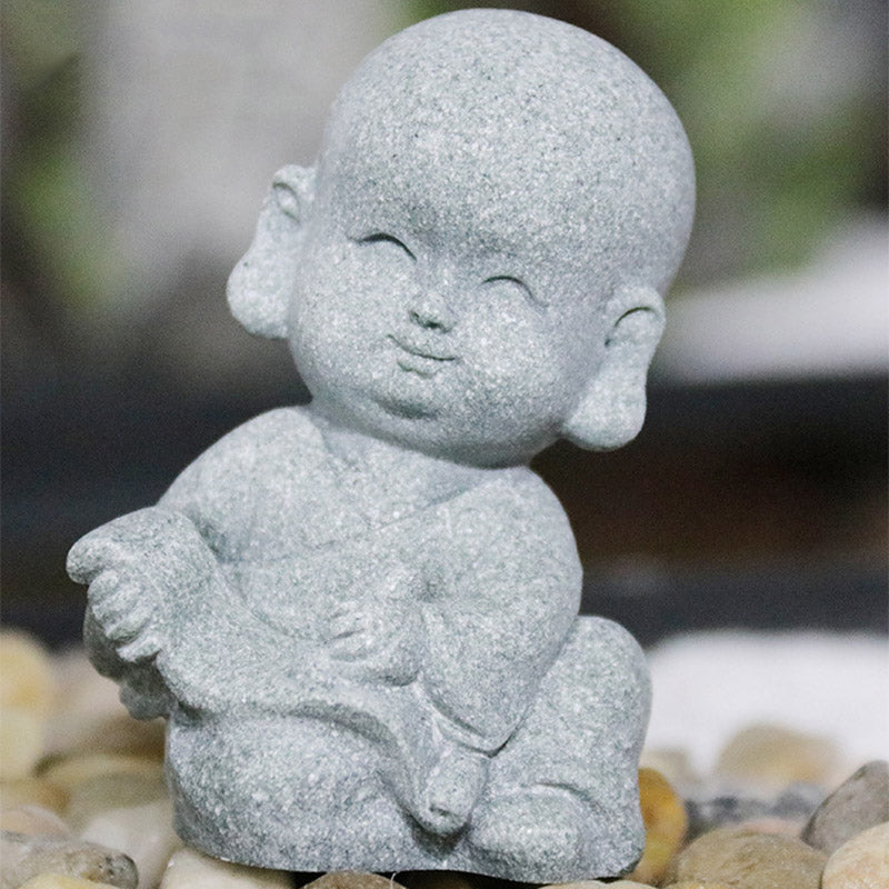 Handmade Sandstone Buddha Statue for Meditation and Serenity