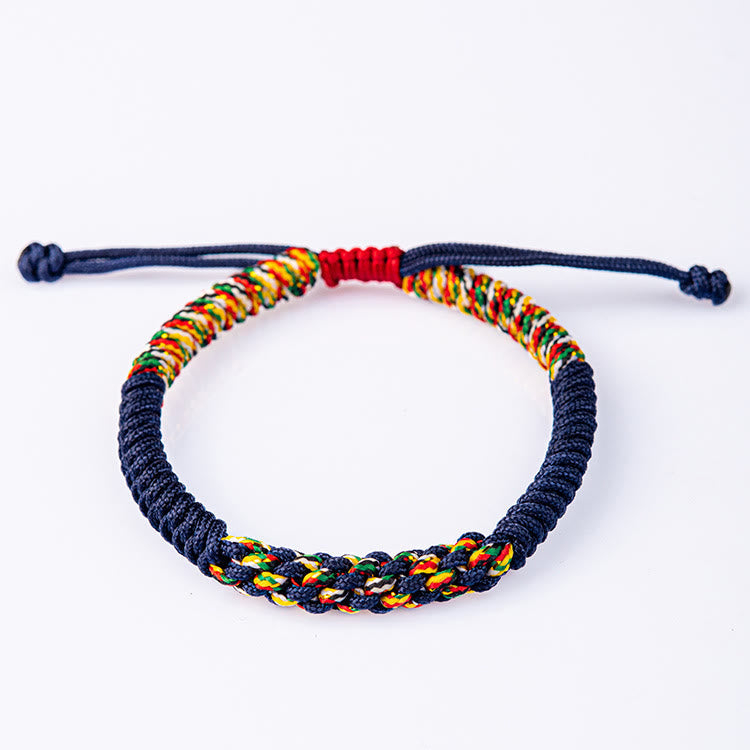 Handmade Red String Bracelet for Protection & Luck, Tibetan Style