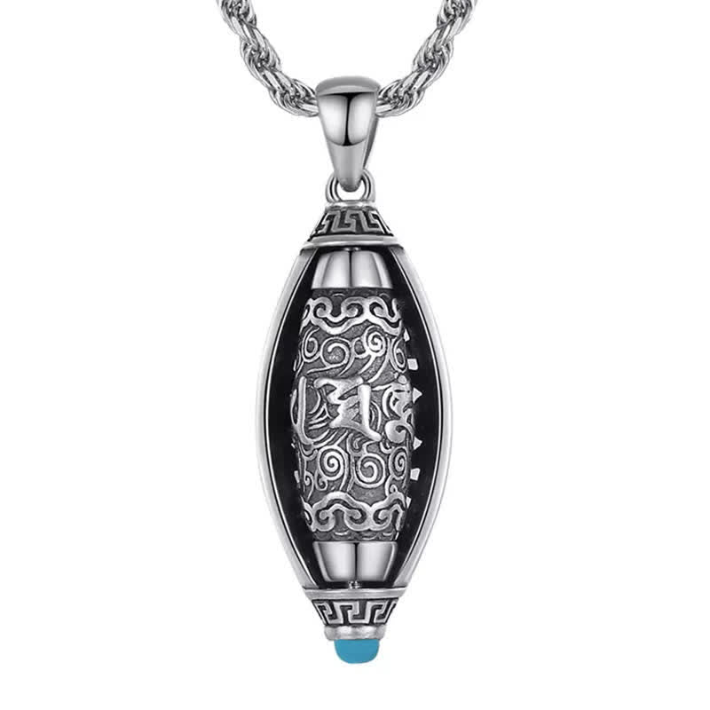 Om Mani Padme Hum Rotatable Protection Necklace Copper