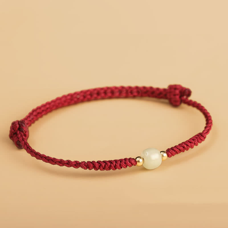 Handcrafted Jade Lucky Bead Abundance Bracelet