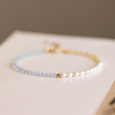 2mm Turquoise Pearl Wisdom Bracelet