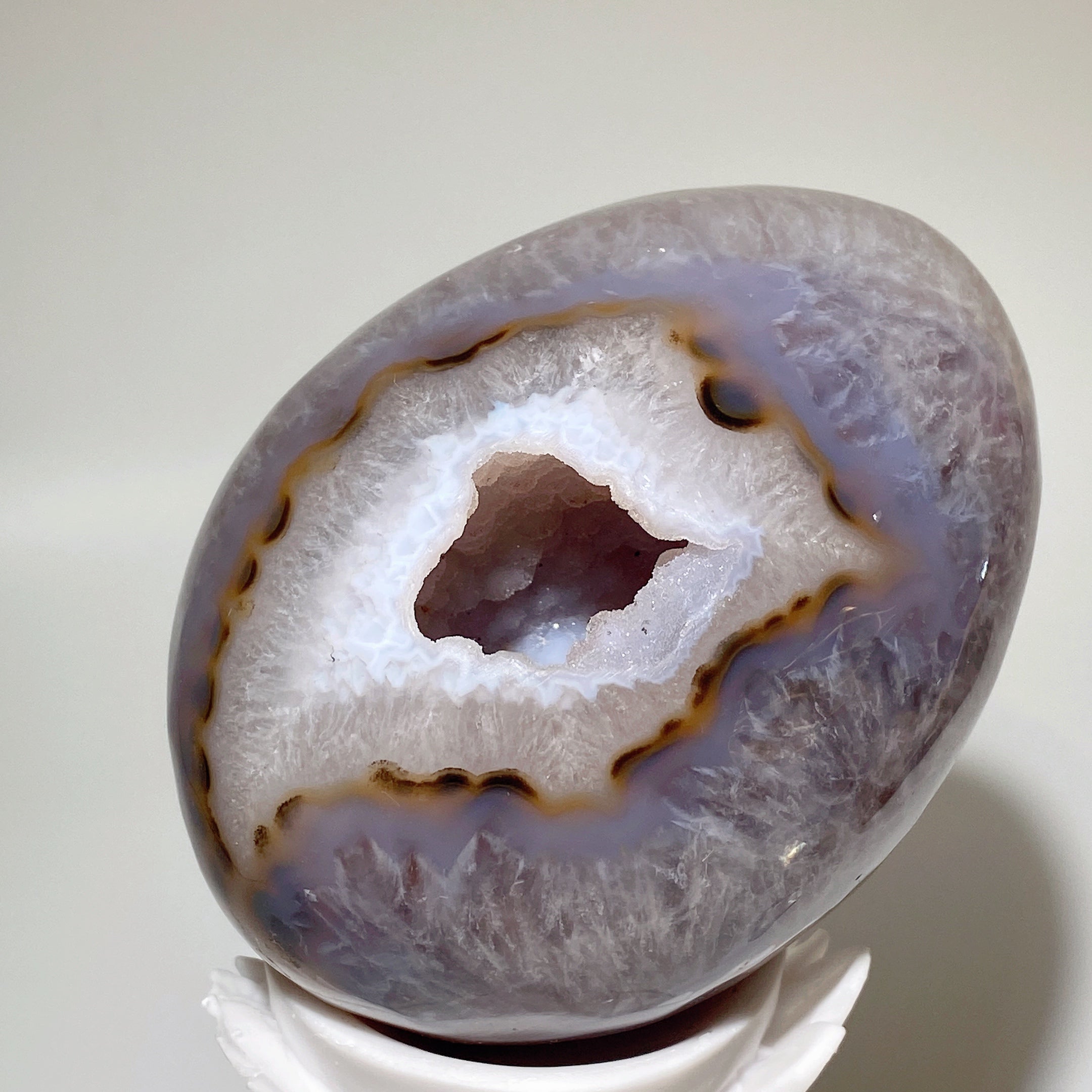 3.0"-4.0" Druzy Agate Crystal Egg for Healing & Meditation