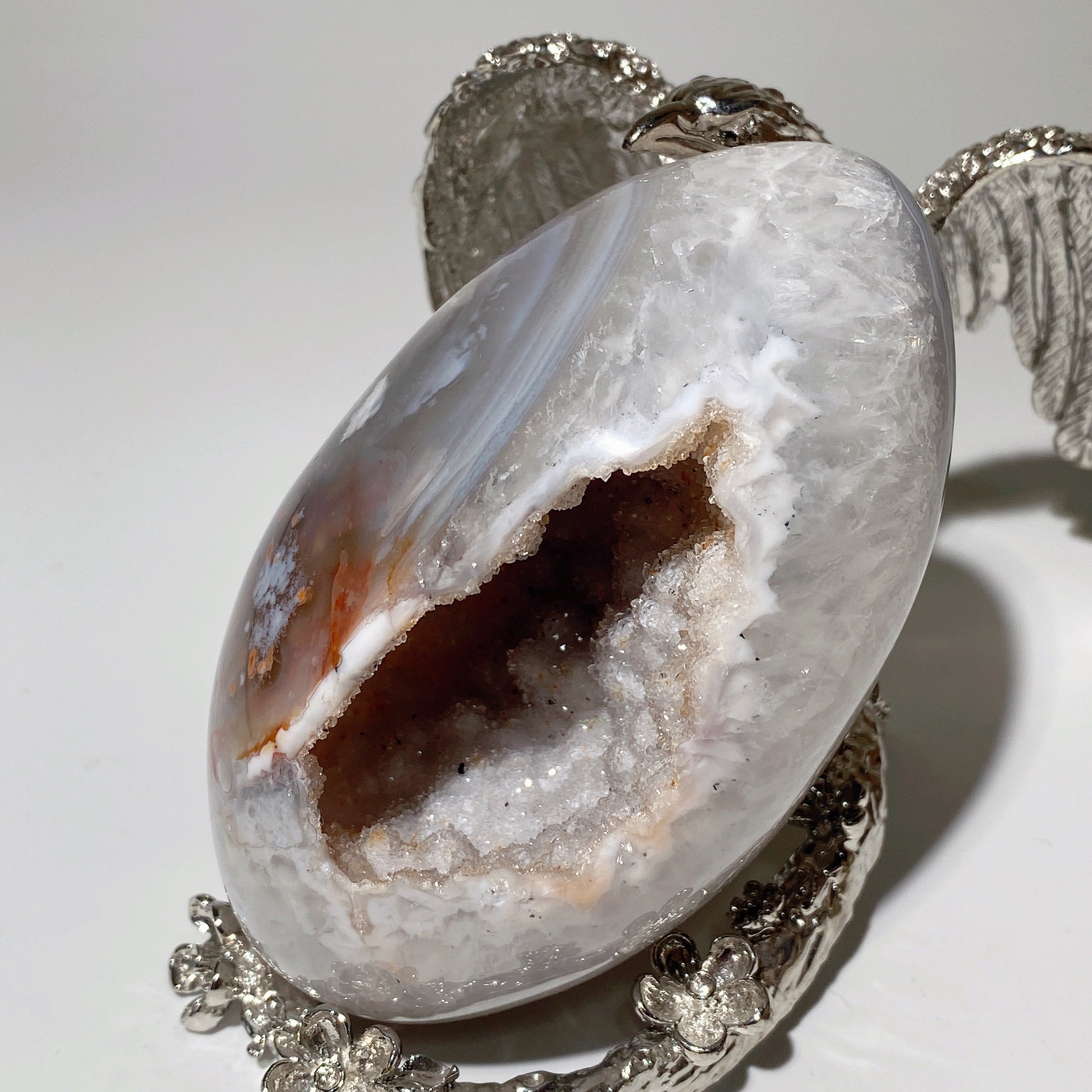 3.0"-4.0" Druzy Agate Crystal Egg for Healing & Meditation
