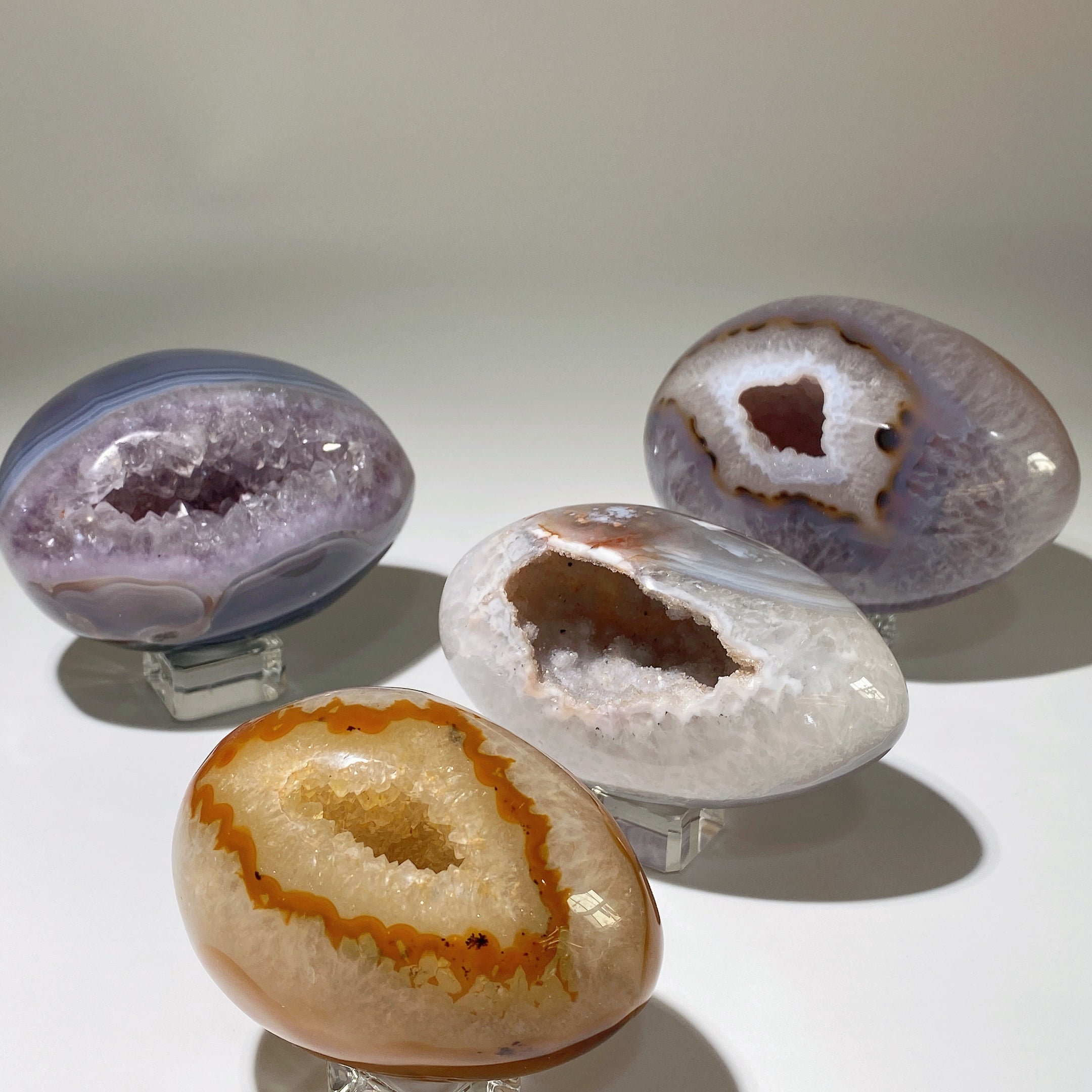3.0"-4.0" Druzy Agate Crystal Egg for Healing & Meditation