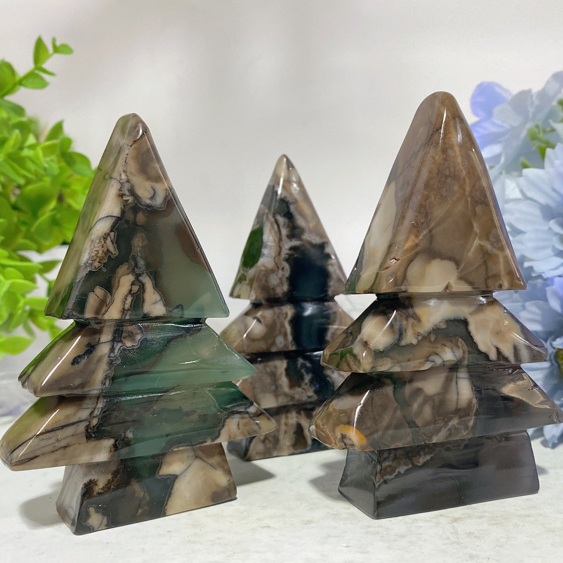 3.0-4.0 inch Volcanic Agate Crystal Tree for Healing