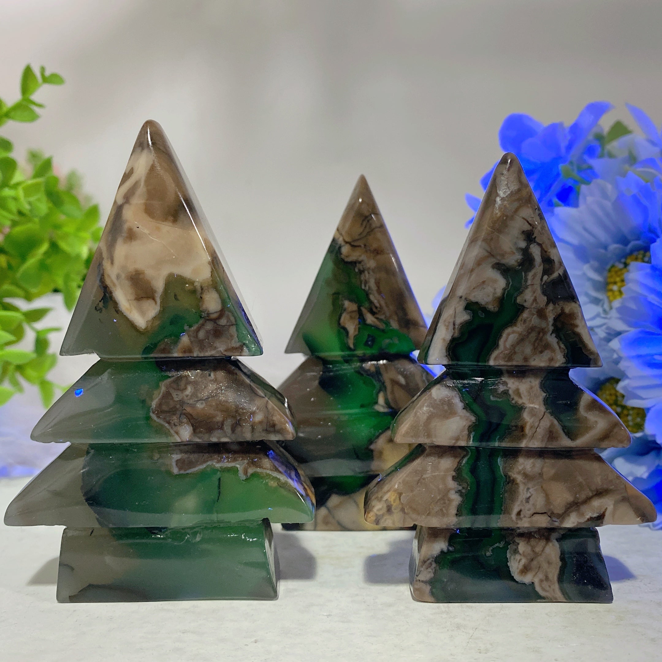 3.0-4.0 inch Volcanic Agate Crystal Tree for Healing