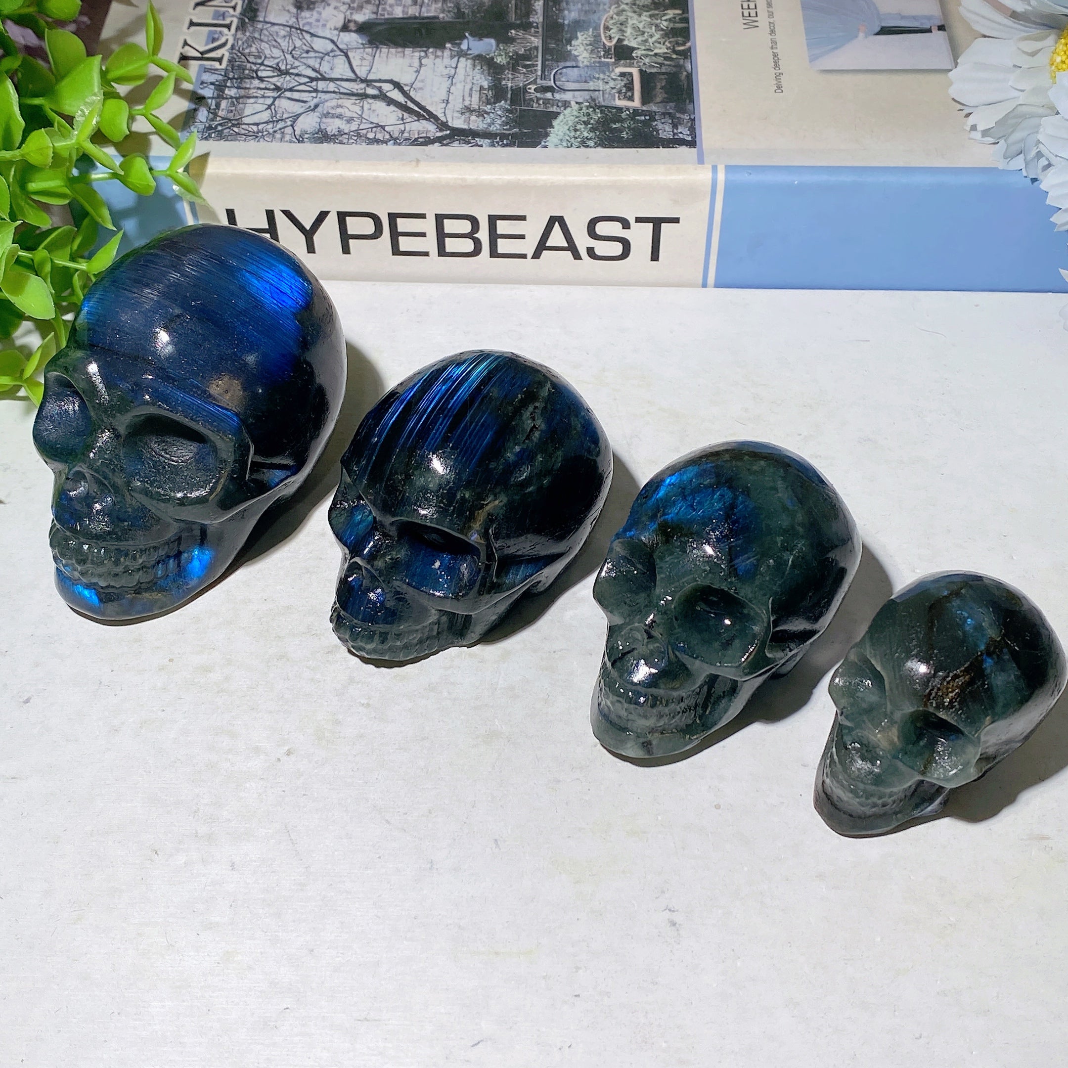 3.0 inch Labradorite Crystal Skull Carving for Healing