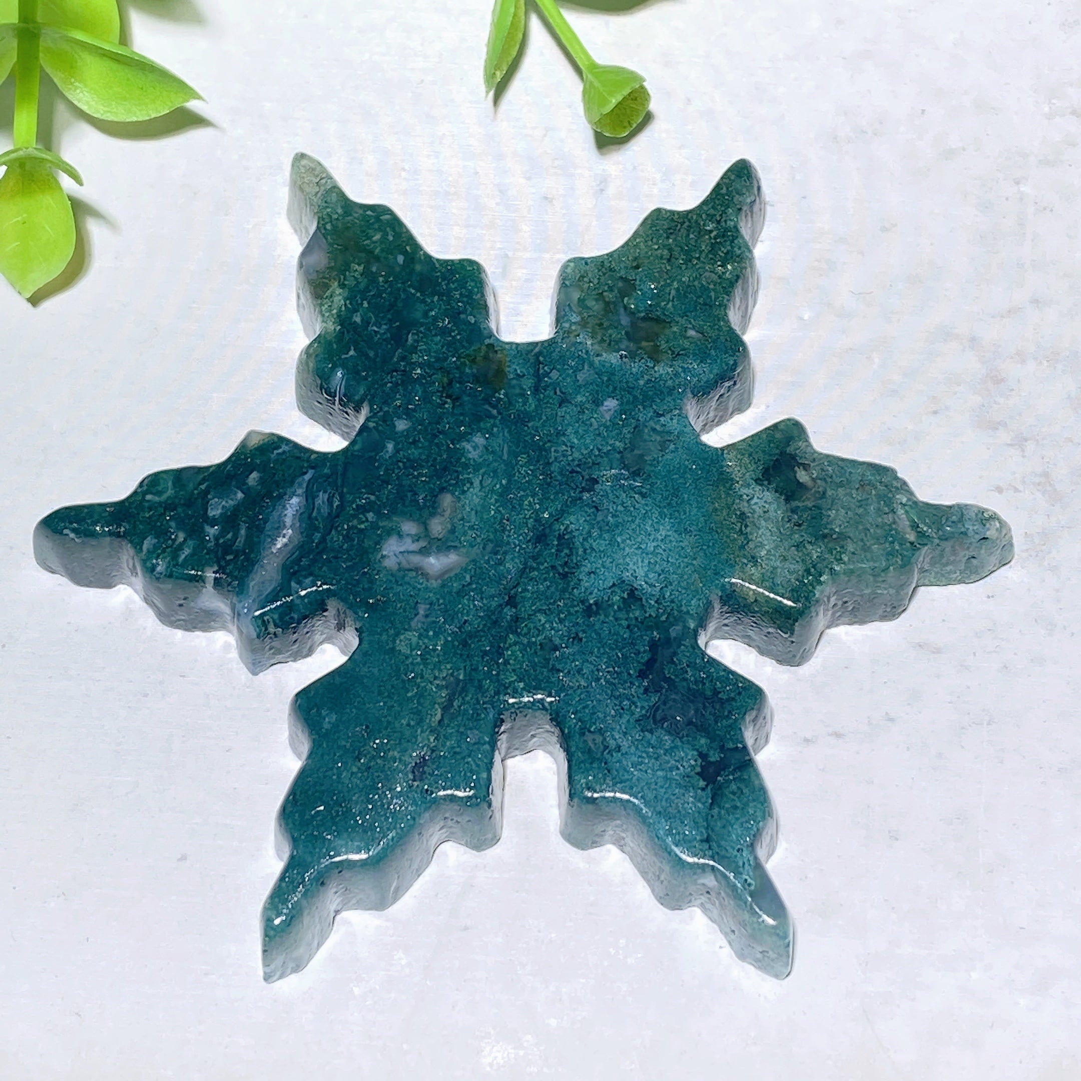 3.0" Mixed Crystal Snowflake Healing Figurines