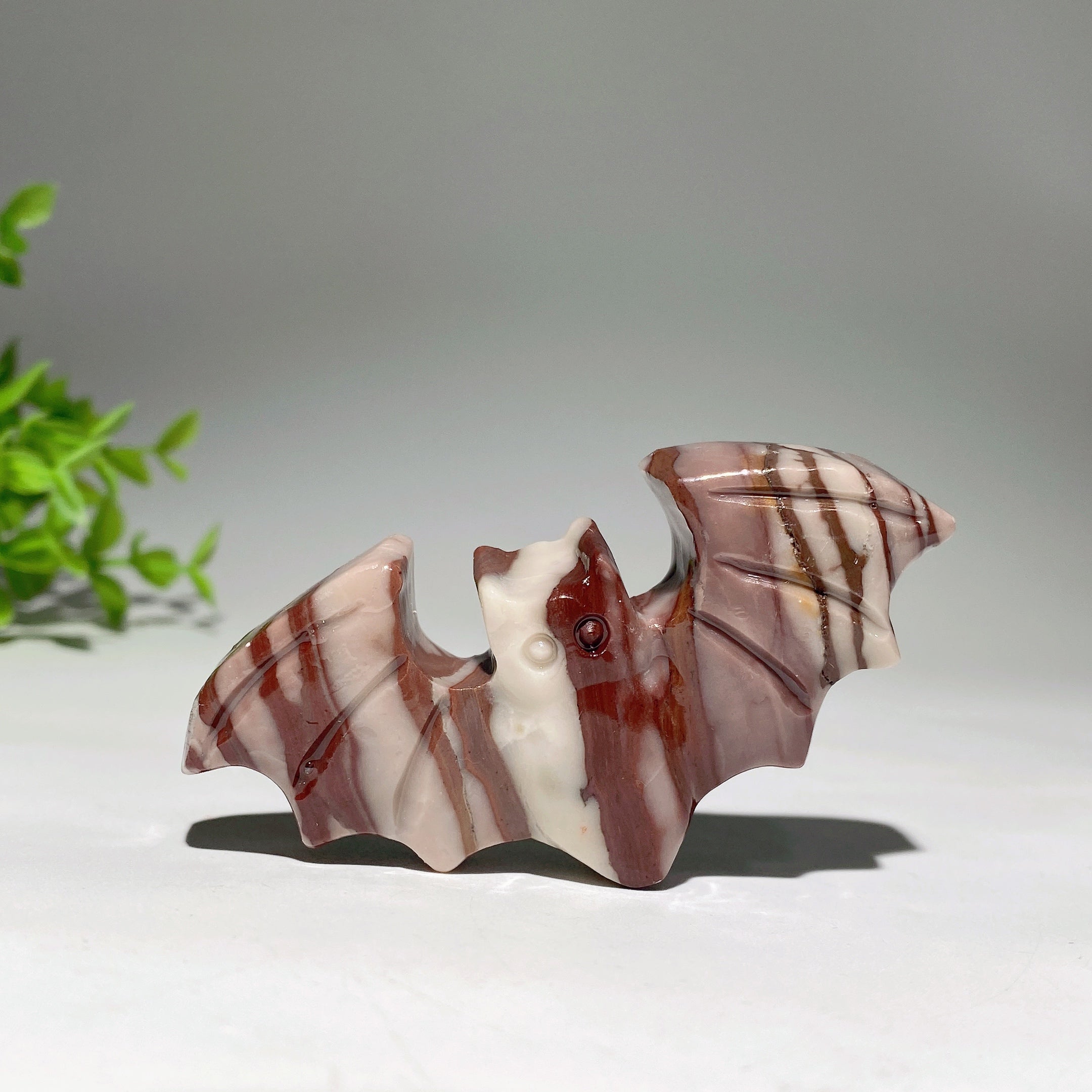 3.1 Inch Mixed Crystal Bat Carvings for Healing & Energy