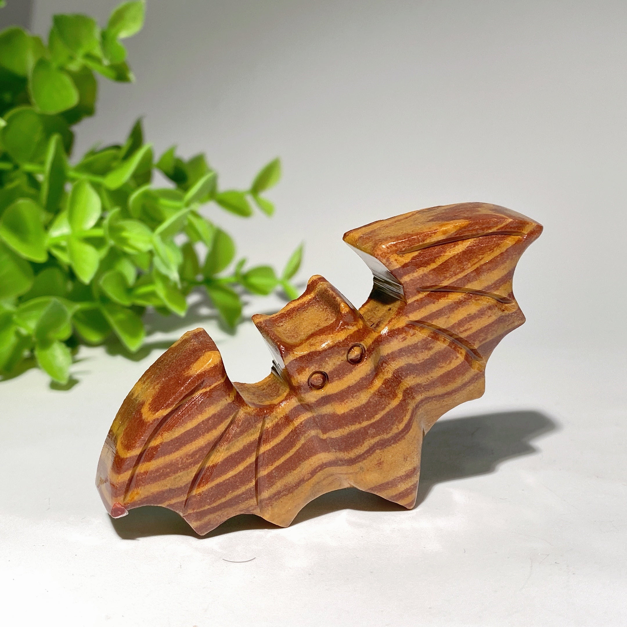3.1 Inch Mixed Crystal Bat Carvings for Healing & Energy