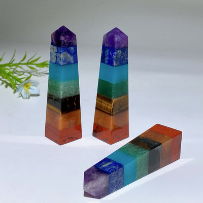 3.1 inch Natural Chakra Crystal Point for Healing Energy
