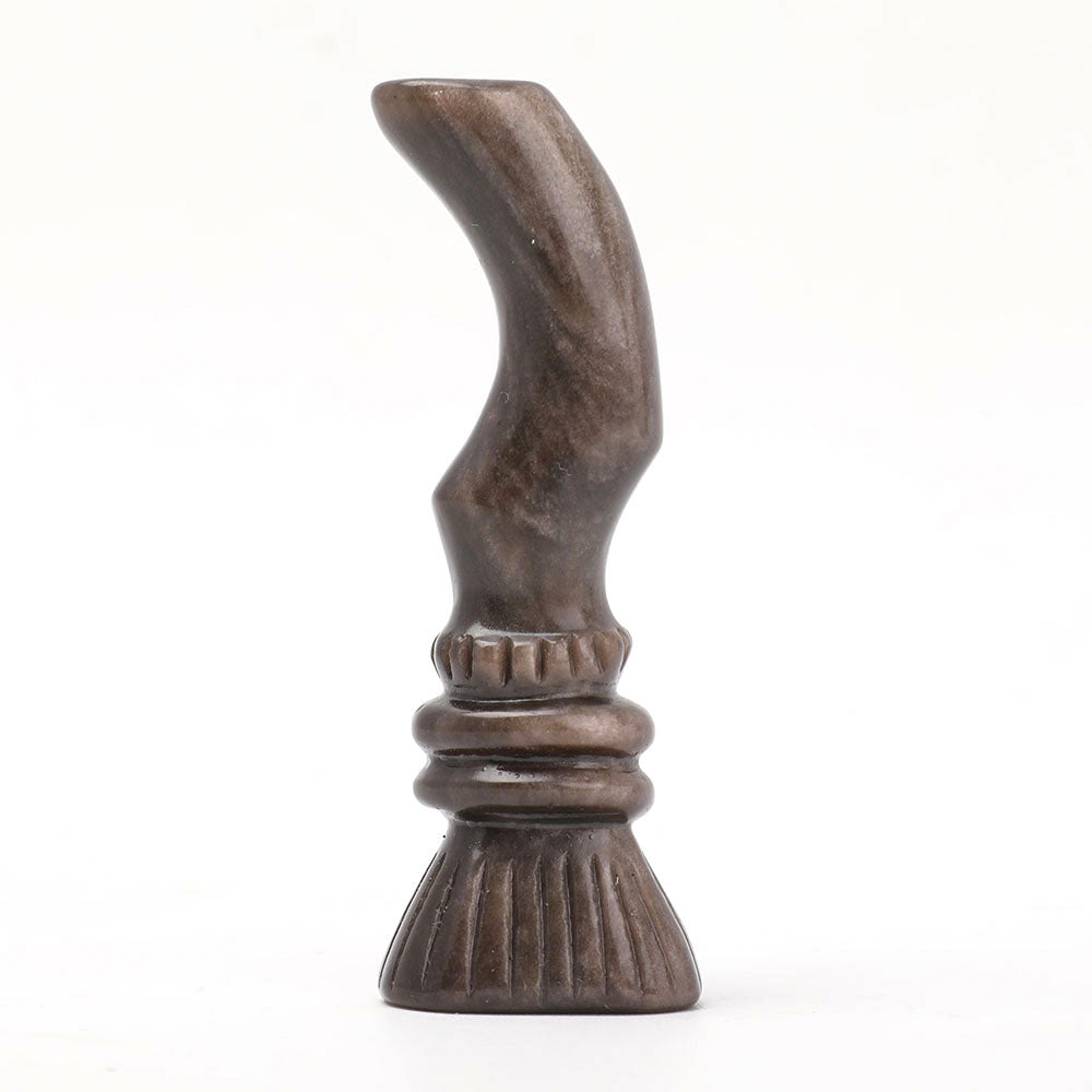 3.1-inch Wizards Magic Broom Crystal Figurines - Healing Decor