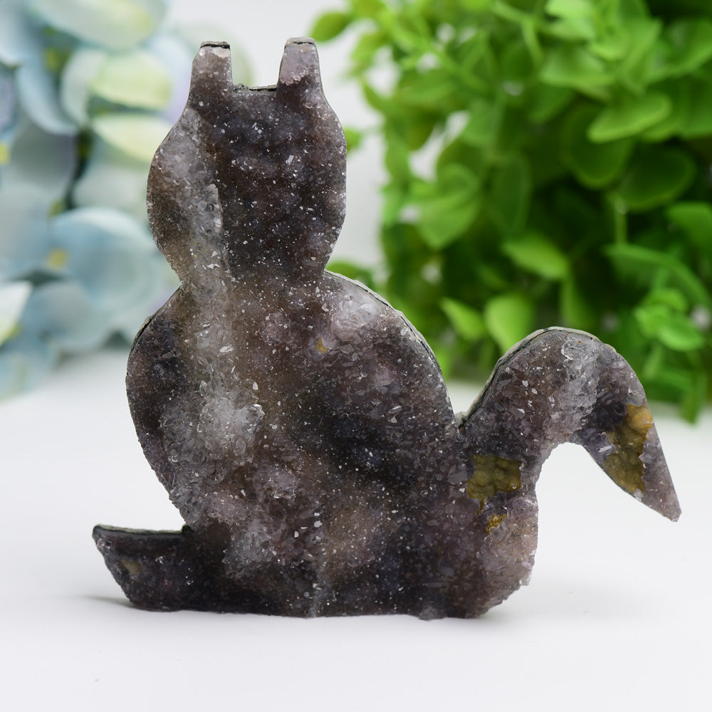 3.2-4.2 inch Crystal Cat Carving Figurine for Healing