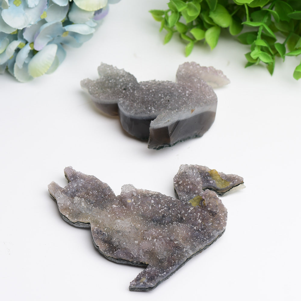 3.2-4.2 inch Crystal Cat Carving Figurine for Healing