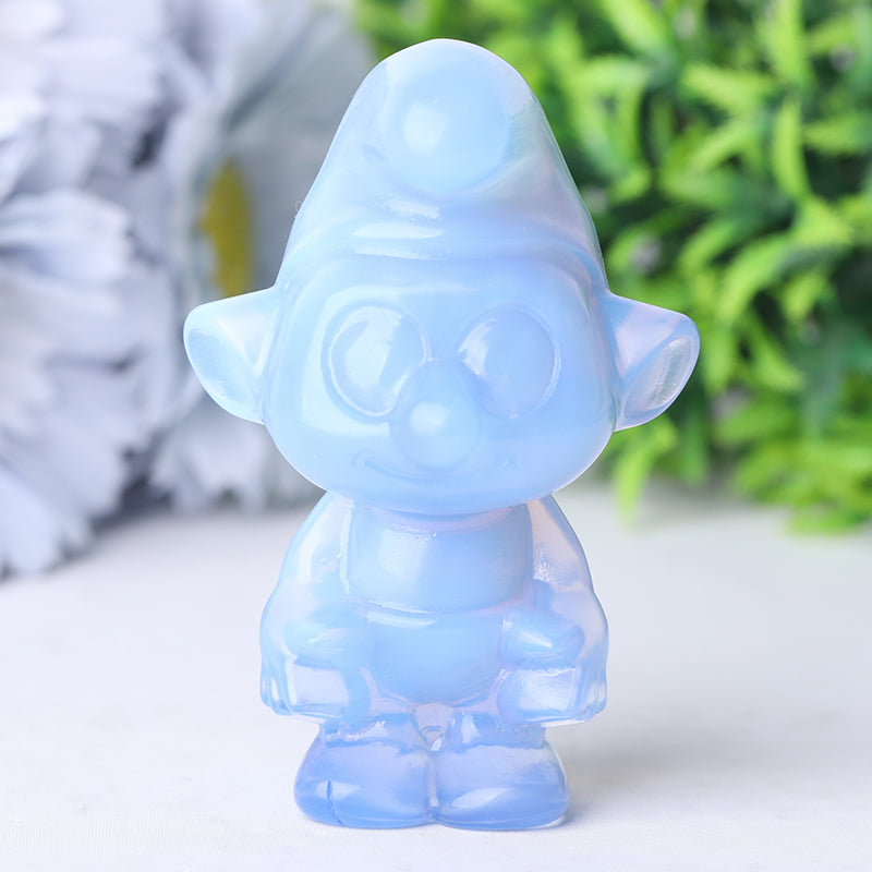3.2 inch Blue Opalite Crystal Figurine Carving