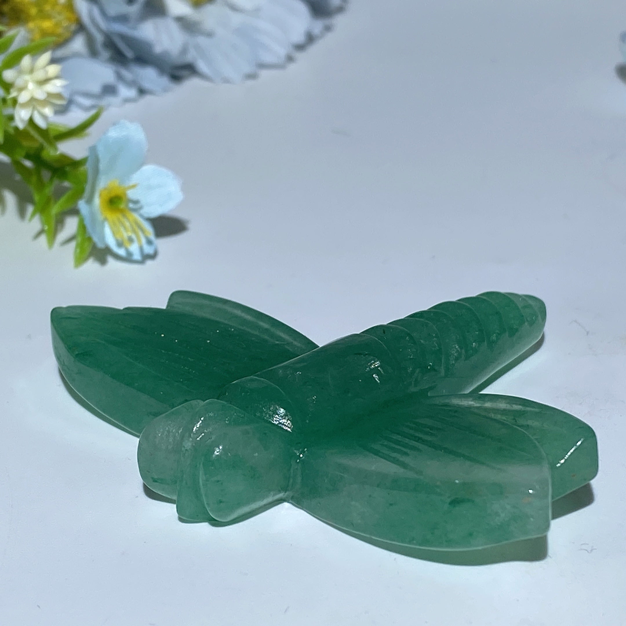 3.2 inch Mixed Crystal Dragonfly Carvings for Healing