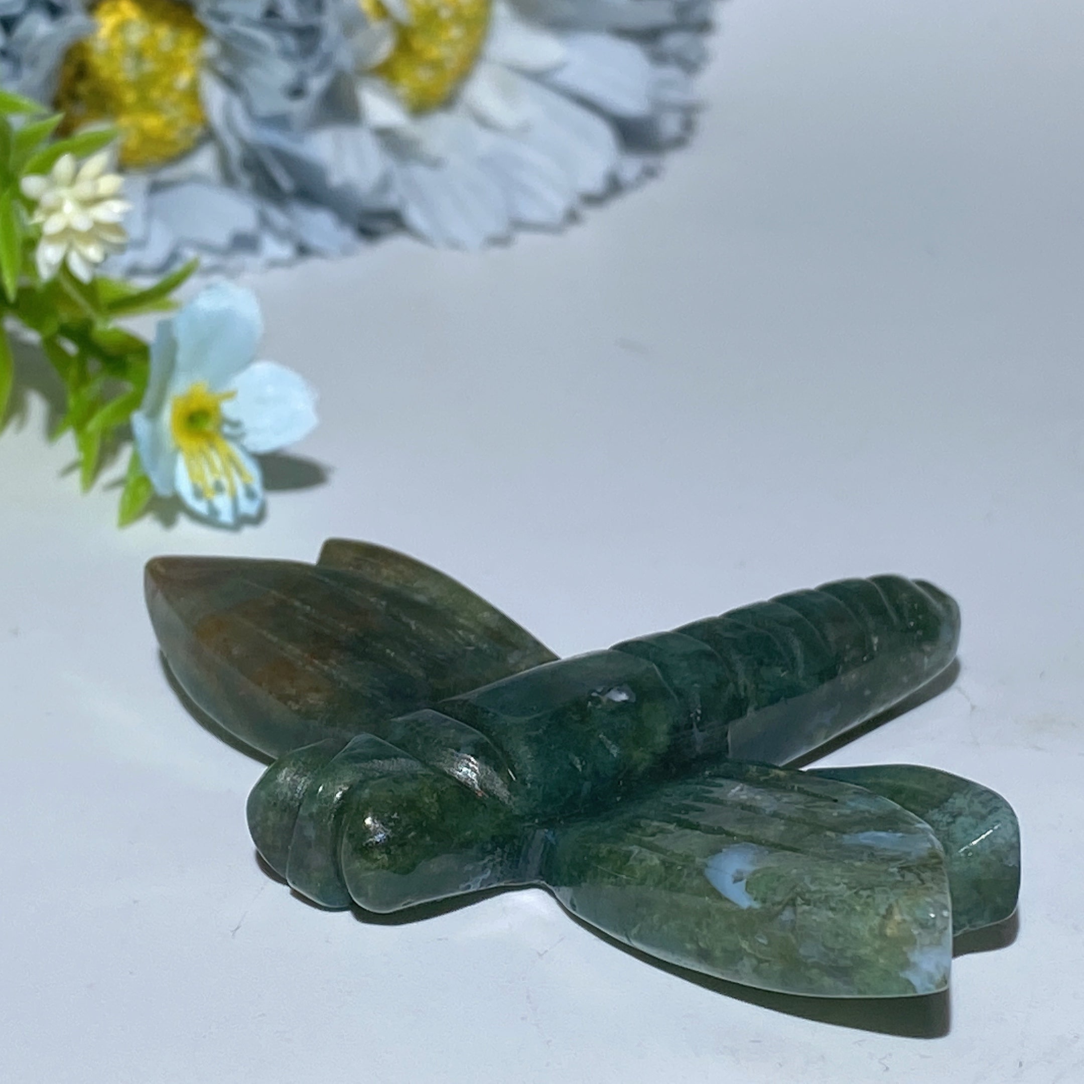 3.2 inch Mixed Crystal Dragonfly Carvings for Healing