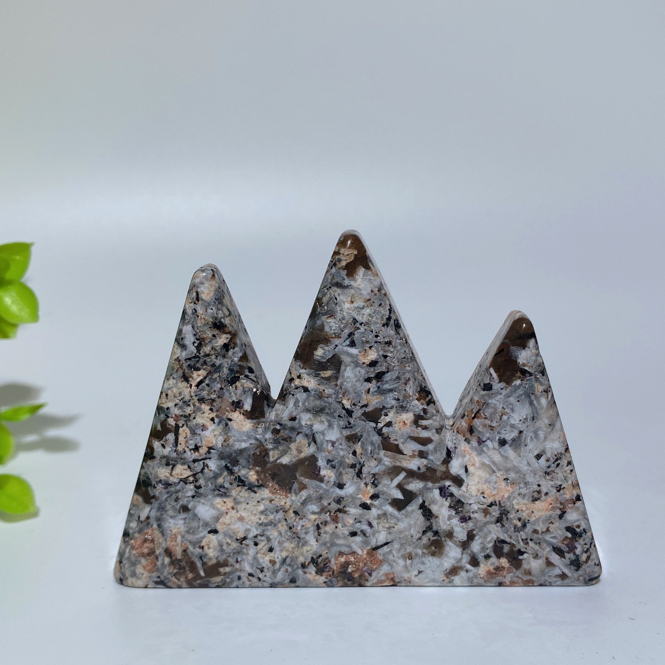 3.2-inch Mixed Crystal Mountain Carving for Healing Decor