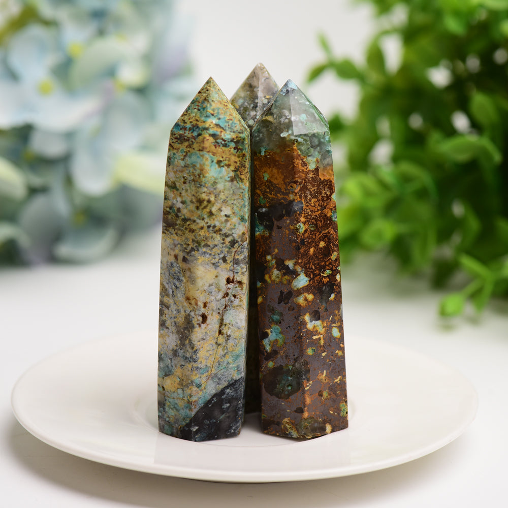 3.3-4.0 Inch Imperial Jasper Crystal Point for Healing