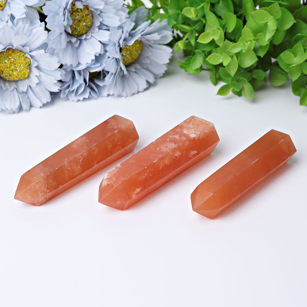 3-4 Inch Honey Calcite Crystal Points for Energy Healing