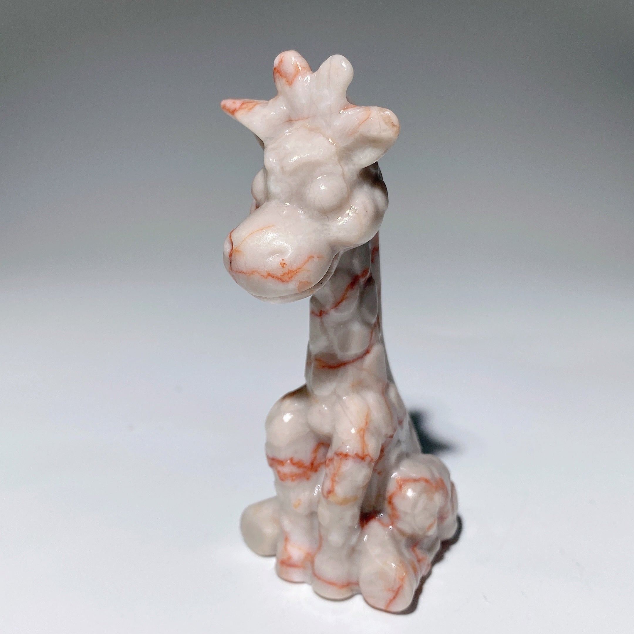 3.4 Inch Mixed Crystal Giraffe Figurines for Spiritual Healing
