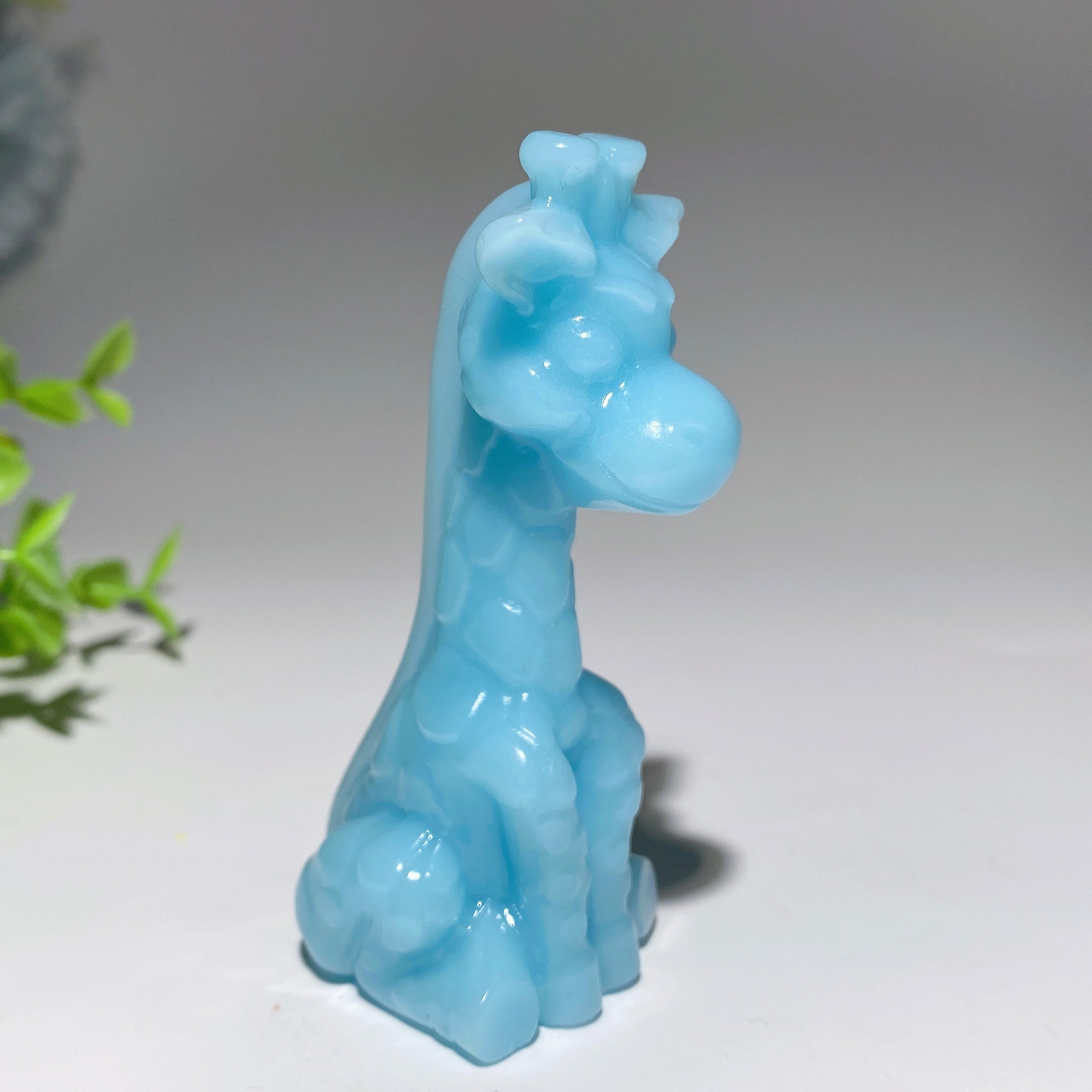 3.4 Inch Mixed Crystal Giraffe Figurines for Spiritual Healing