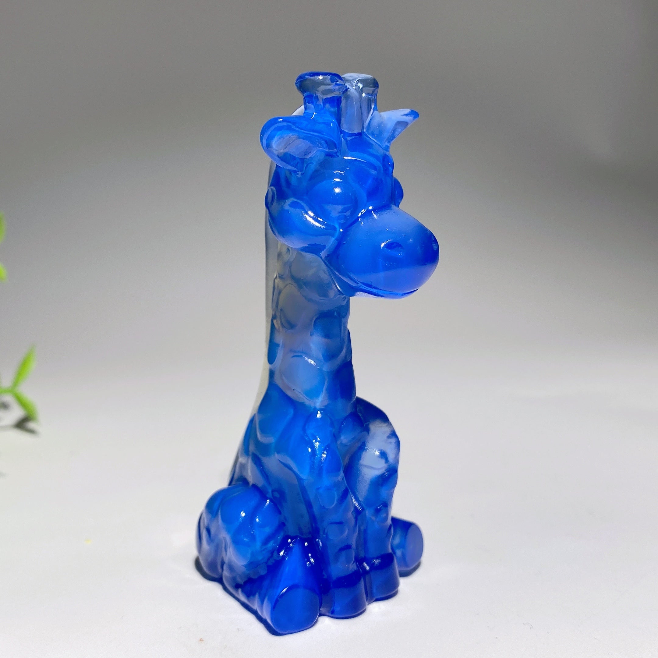 3.4 Inch Mixed Crystal Giraffe Figurines for Spiritual Healing