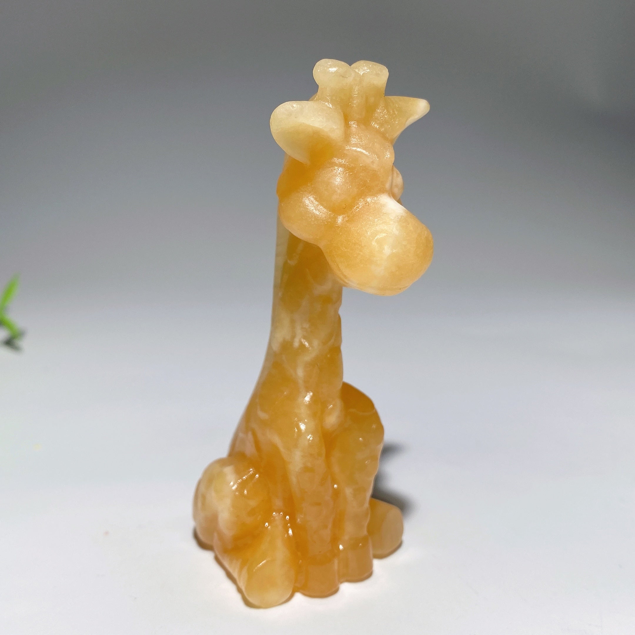 3.4 Inch Mixed Crystal Giraffe Figurines for Spiritual Healing