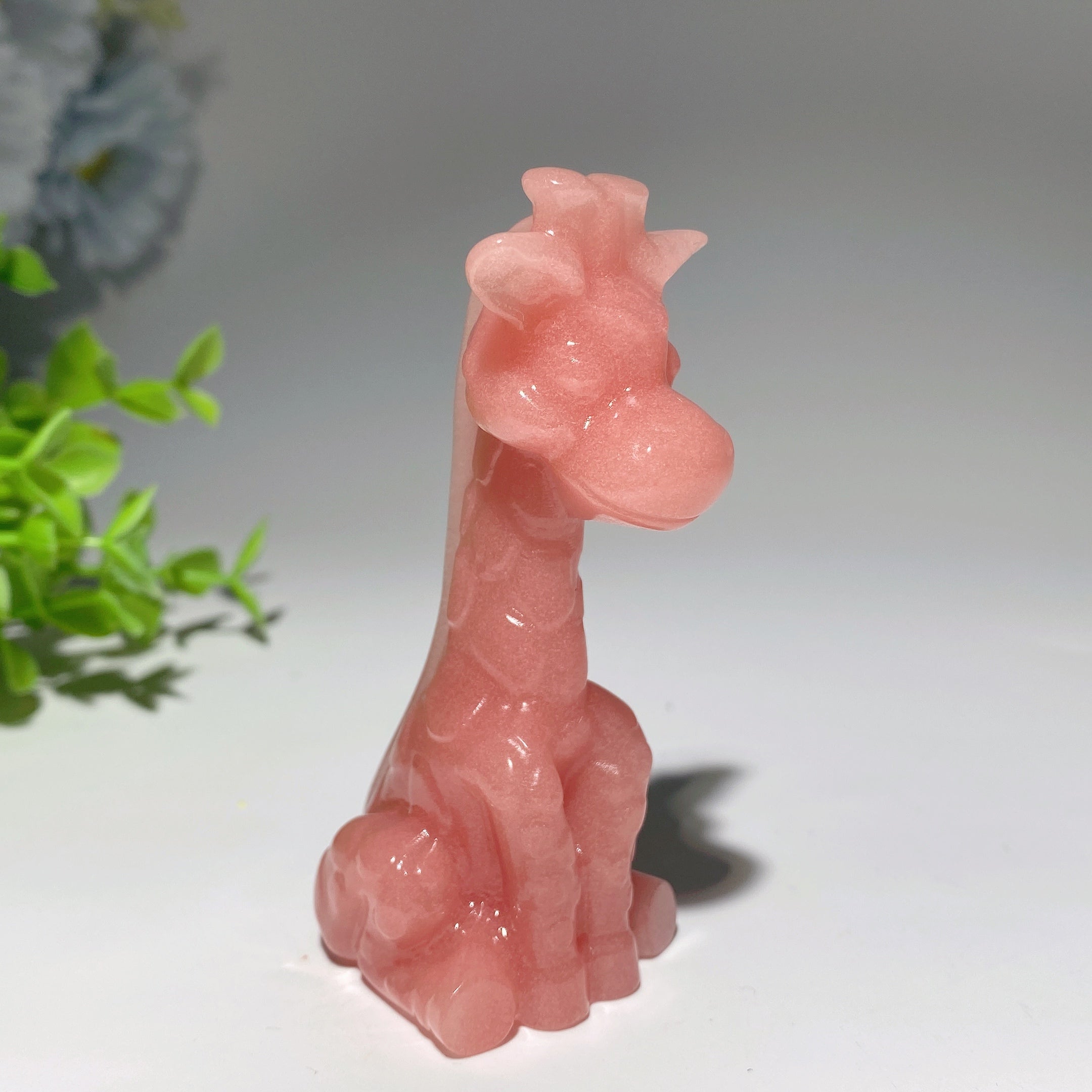 3.4 Inch Mixed Crystal Giraffe Figurines for Spiritual Healing