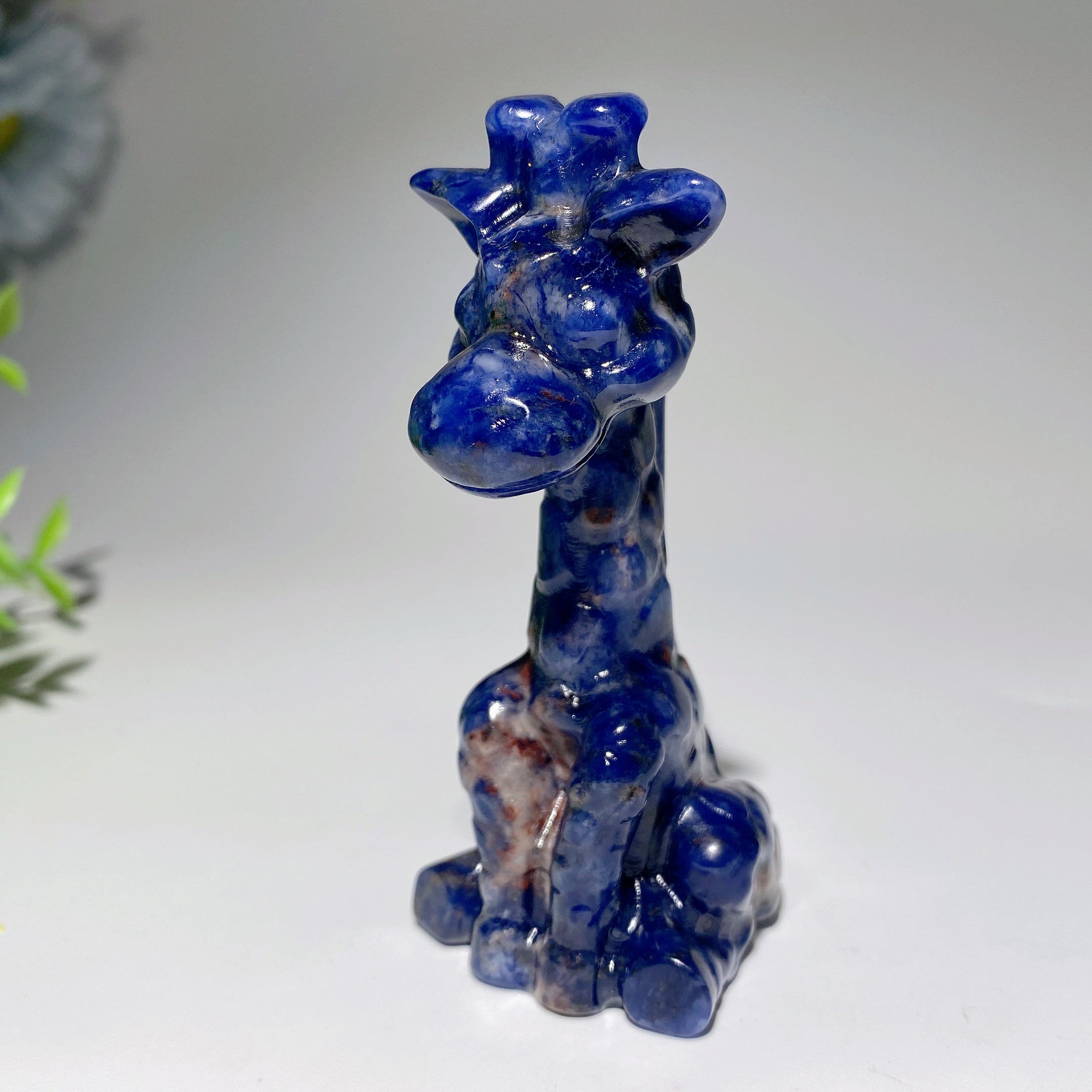 3.4 Inch Mixed Crystal Giraffe Figurines for Spiritual Healing
